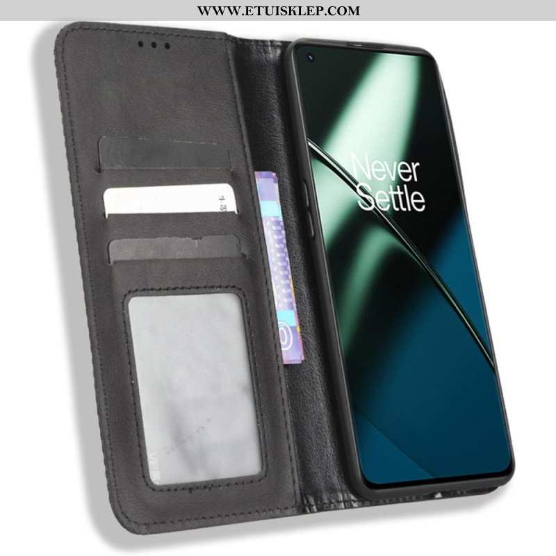 Etui Na Telefon do OnePlus 11 5G Etui Folio Stylizowany Skórzany Styl